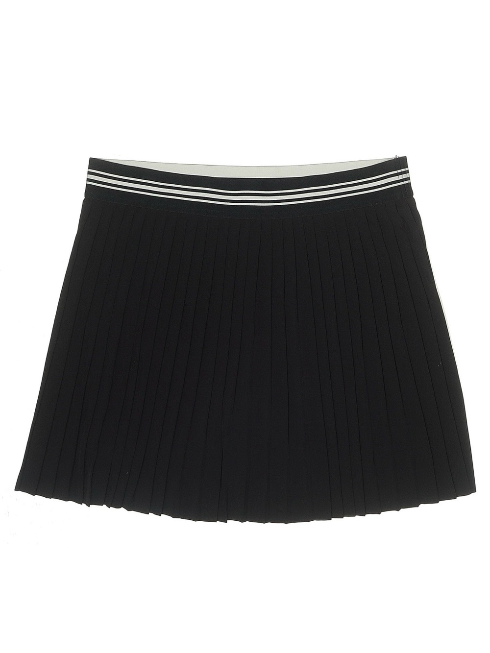 NWOT Lou & Grey Skort Black Pleated with Striped Waistband